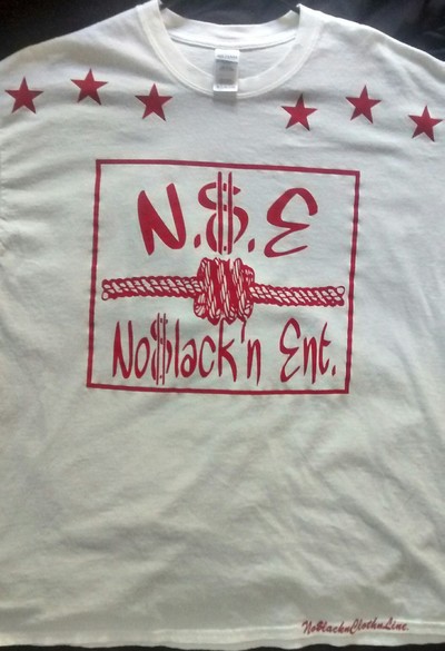 NSE No$lacknEnt. (White&Red) BoardER Business T-shirt.