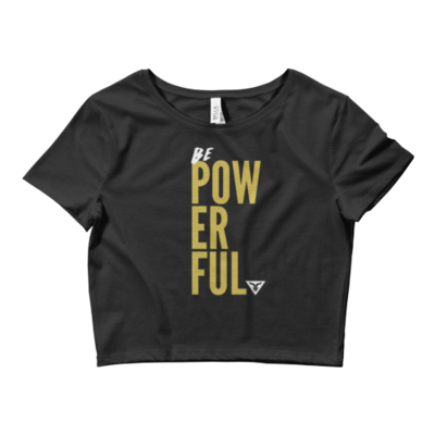 Be poweful black crop top tee - Thumbnail 5