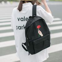 Harajuku Rose Embroidered Backpack - Thumbnail 2