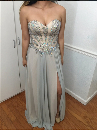 Sweetheart Neck Crystals Women Prom Dresses Floor Length Women Dresses