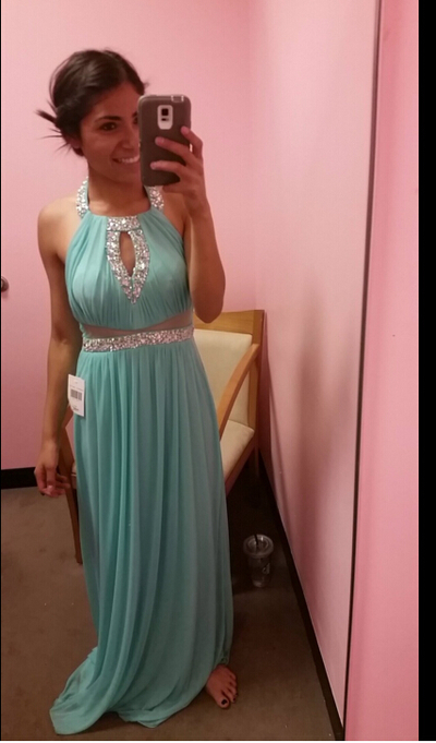 Halter Neck Chiffon Prom Dresses Crystals Women Party Dresses