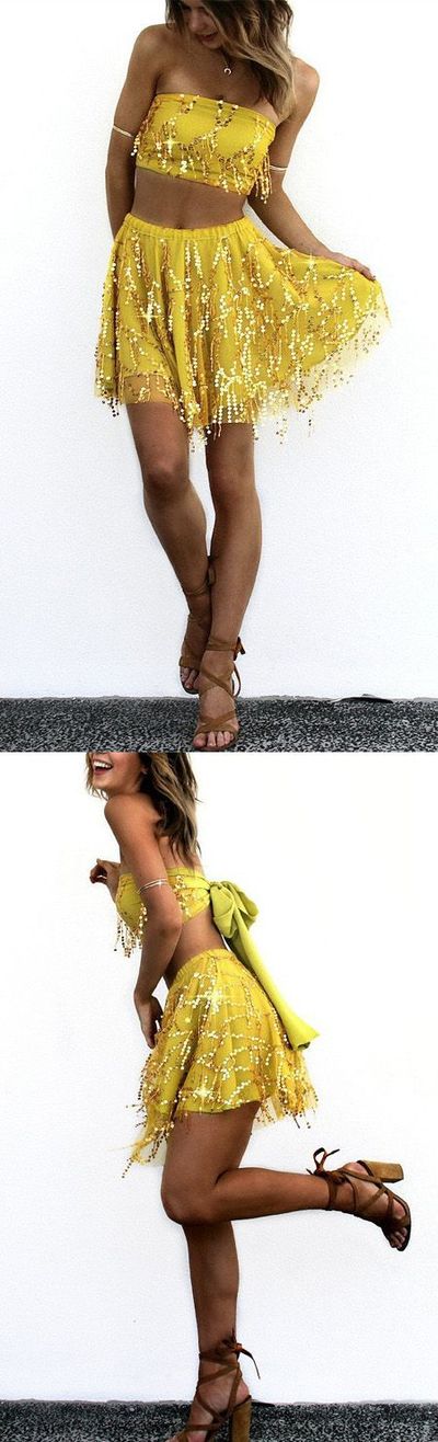 two-piece homecoming dress,homecoming dresses, short homecoming dress,homecoming dress