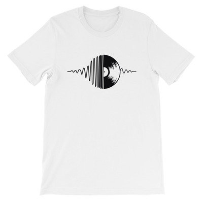 Heart Beats Music Unisex short sleeve t-shirt