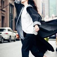 Oversize Hoodie Denim Jacket - Thumbnail 3