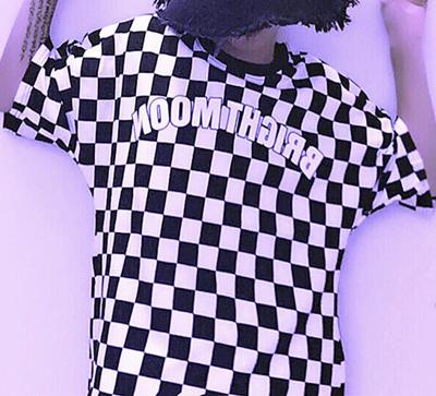 BRIGHT MOON Checker Tee