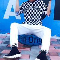 BRIGHT MOON Checker Tee - Thumbnail 3