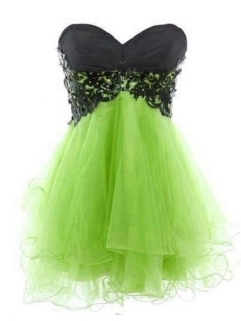 Sweetheart Neck Short Tulle Prom Dresses Lace Women Dresses