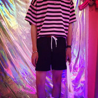 Free Ship-Pink Striped T-shirt - Thumbnail 2