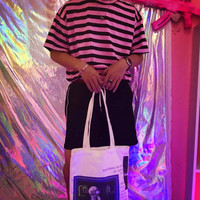 Free Ship-Pink Striped T-shirt - Thumbnail 3