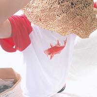 Free Ship - Fish Embroidery Tee - Thumbnail 1