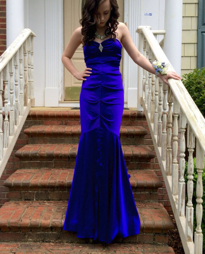 Sweetheart Neck Mermaid Satin Prom Dresses Floor Length Women Dresses