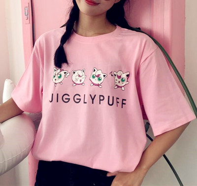 Pink JIGGLY PUFF Printed Tee