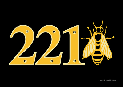 Sherlock Artprint: "221Bee"