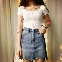 Retro Knitted Button Top - Thumbnail 2