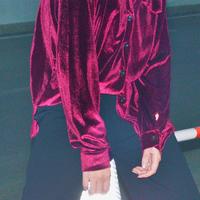 Soft Velvet Long Sleeve Shirt - Thumbnail 4