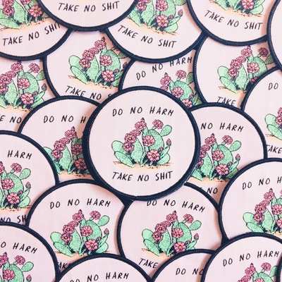 Do no harm, take no shit woven patch - Thumbnail 4