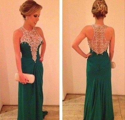 Sweetheart Neck Chiffon Prom Dresses Crystals Floor Length Women Dresses