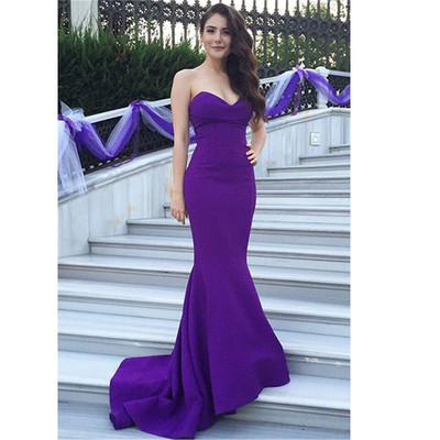 Purple Chiffon prom Dresses Floor Length Women Dresses
