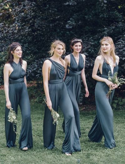 New Arrival Jumpsuits Bridesmaid Dress Convertible Rompers for Wedding