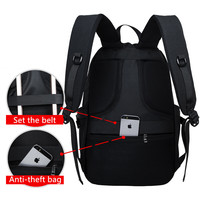Night Light Pattern With Charge Port Travel Leisure Student Backpack MFB09 - Thumbnail 2