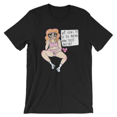 Not gonna tip toe unisex t-shirt - Thumbnail 4
