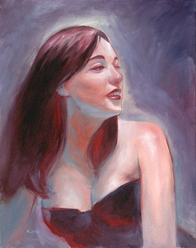 Violet and Red - Framed