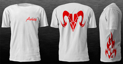 March Aries zodiac sign t-shirt custom made women men kids t-shirt