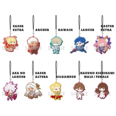 Fate/Extella Clear Rubber Strap - Saber EXTRA / Altera / Aka no Lancer / Gilgamesh / Caster / Gawain / Hakuno Kishinami / Archer -