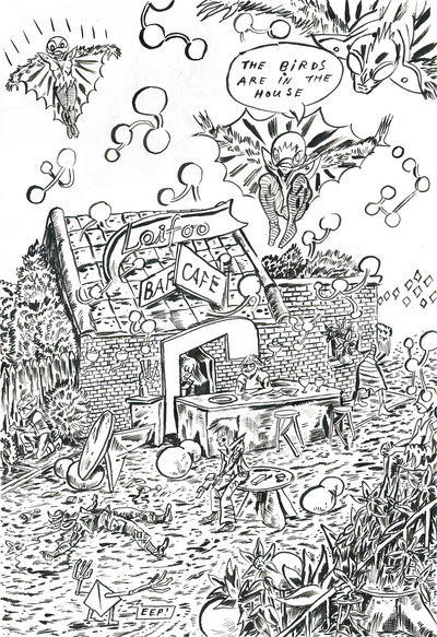 BOTTOMLESS PIT COMIC page 10 "MURDER SCENE"