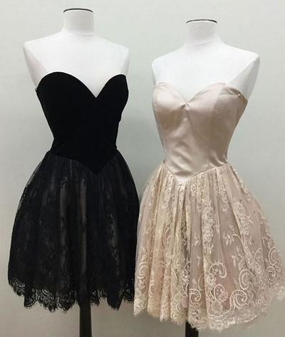 Simple Sweetheart Short Homecoming Dresses Short Prom Dresses
