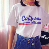 White / Black California Tee - Thumbnail 1