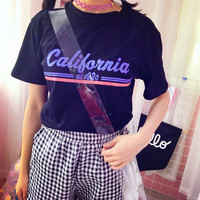 White / Black California Tee - Thumbnail 4