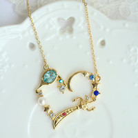 Cute  Necklace And Ear Stud - Thumbnail 3