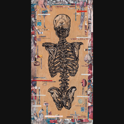 "Bisect" 6x12" Print on Wood