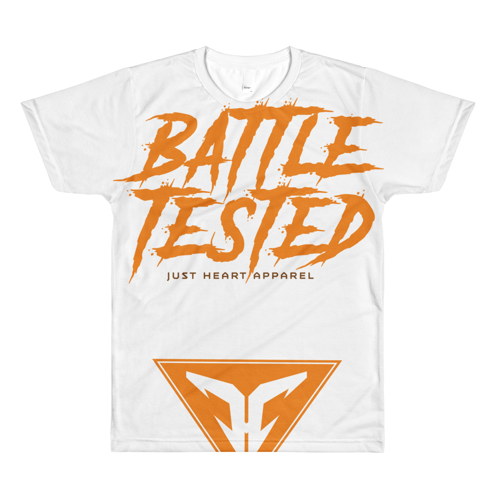 Battle Tested sublimated orange graphic tee