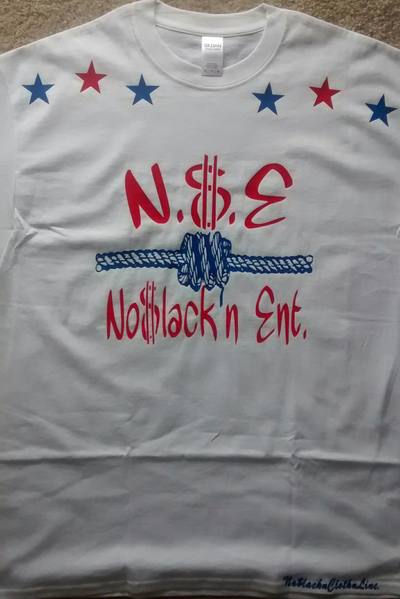N$E No$lacknEnt. (White,Red&Royal Blue) Business T-Shirt.