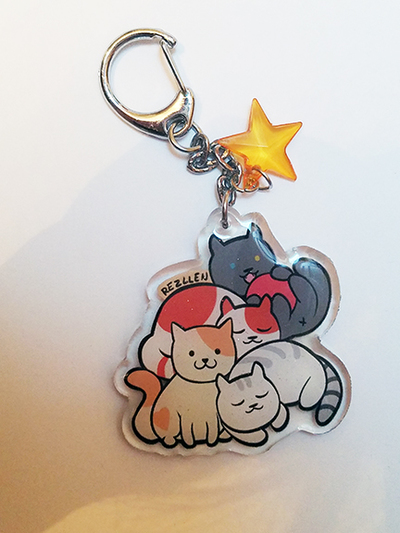 Neko Atsume Keychain