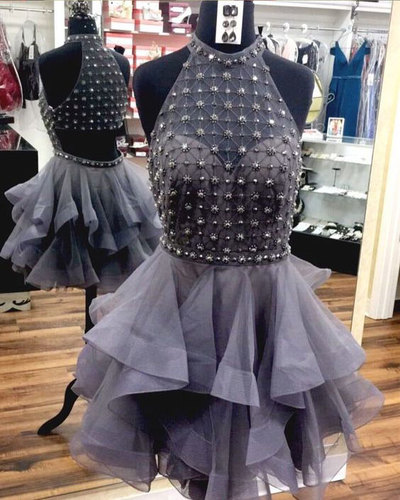 Short Burgundy Homecoming Dresses with Beaded for Junior