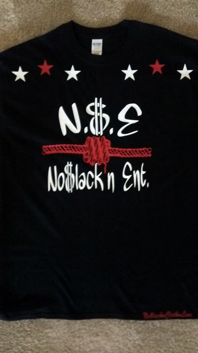 N$E No$lacknEnt. (Black,White&Red) Business T-Shirt.