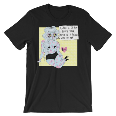 Work of art unisex t-shirt - Thumbnail 3