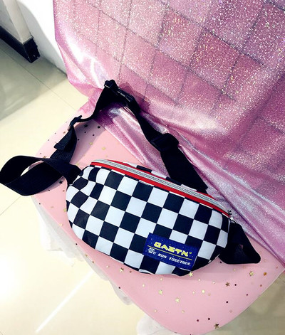 Harajuku Checker Chest Bag