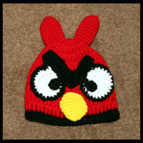 Crocheted Red Bird Hat