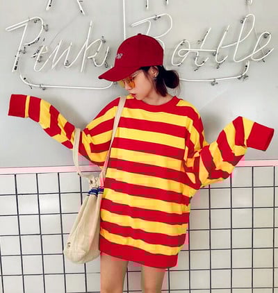 Harajuku Stripe Long Sleeve T-shirt