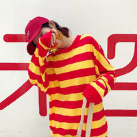 Harajuku Stripe Long Sleeve T-shirt - Thumbnail 1