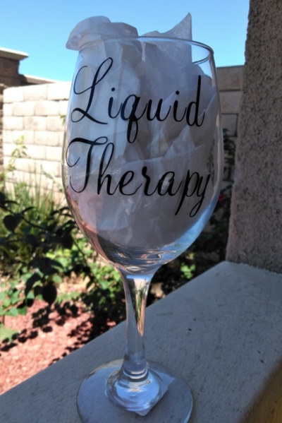 Liquid Therapy wine glass