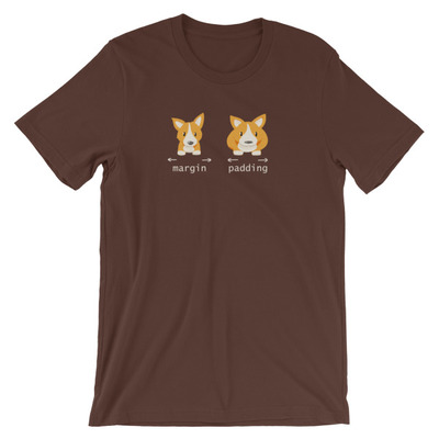 Corgi margin/padding shirt (unisex) - Thumbnail 4