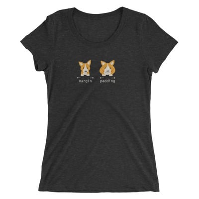 Corgi margin/padding shirt (women's) - Thumbnail 4