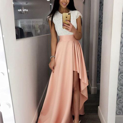 Hign-low homecoming dresses,pretty party dress,charming homecoming dress,graduation dress,homecoming dress,short prom dress d68 - Thumbnail 3