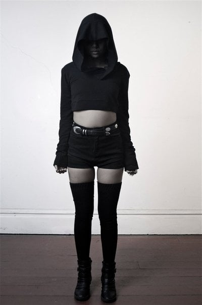 Women's cropped pullover tribus hoodie