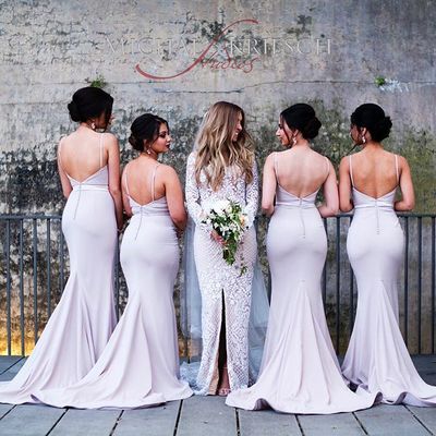 Spaghetti strap bridesmaid dresses, mermaid bridesmaid dresses, sweetheart bridesmaid dresses, sexy long bridesmaid dresses, PD15063